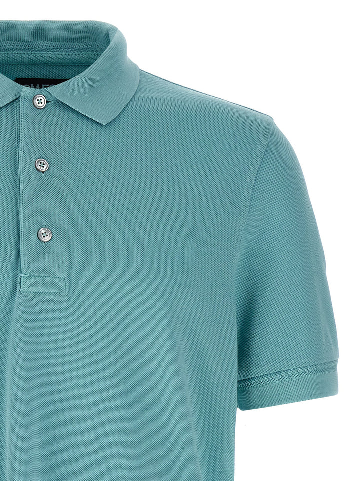 Tom Ford Piqué  Shirt Polo - Light Blue | d6bda1b19191c80c64550feb7e7237c4d14db006