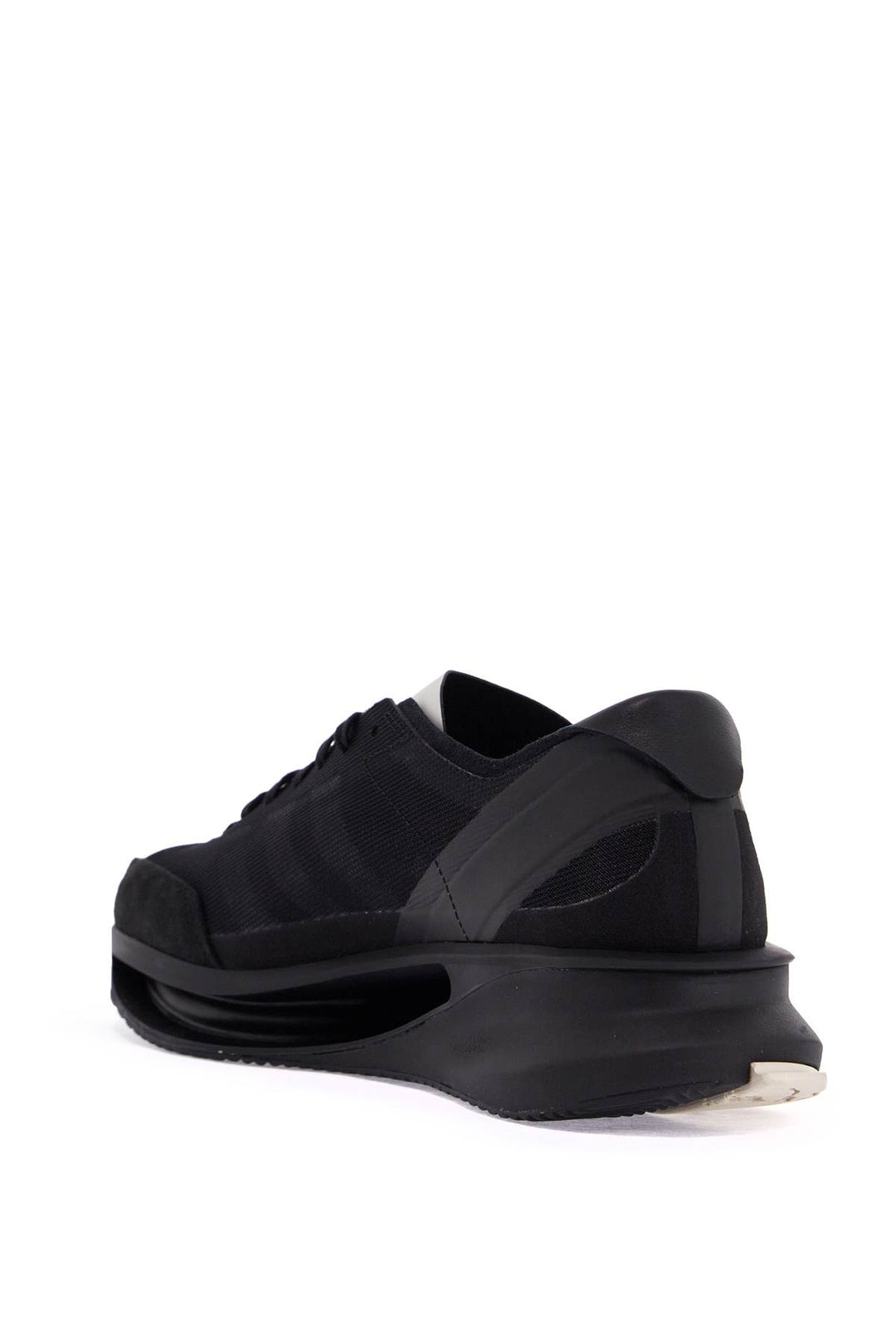 S Gendo Run Black Fabric And Leather Running Sneakers