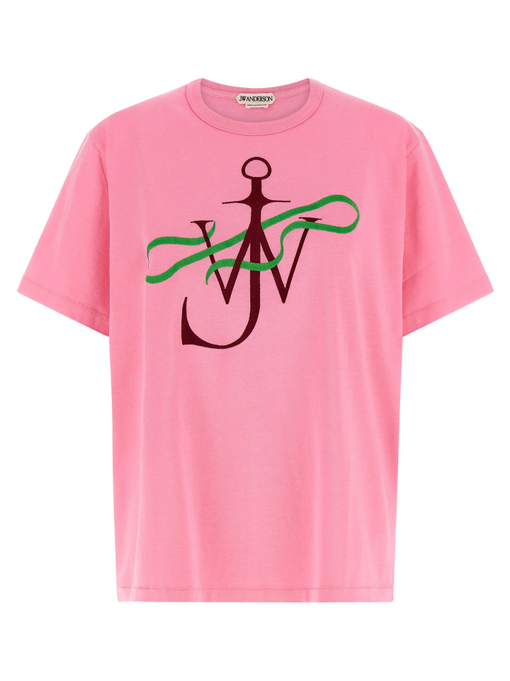 J.W. Anderson Ribbon Anchor T-shirt - Pink | d8a63da89ebc950c7d9b680fe4fe734dc9bae2ff