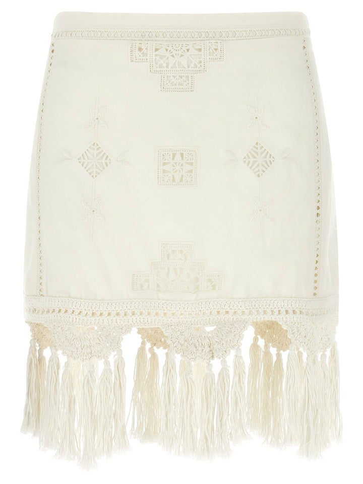 Isabel Marant Sandra Skirts - White | aa7b878b67ca6220c877c7338f85284d0eefc5eb