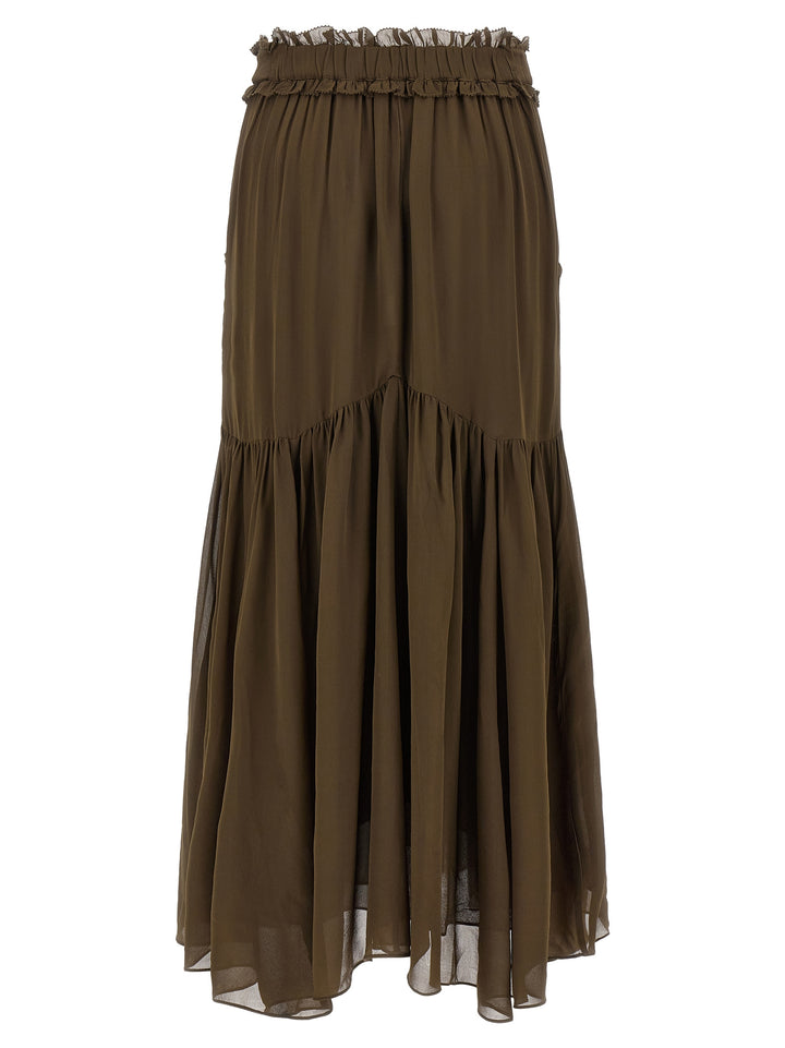 Marant Etoile Besma Skirts - Green | 325b7bd207e7ca10747478e93b6b1eee04f3db36