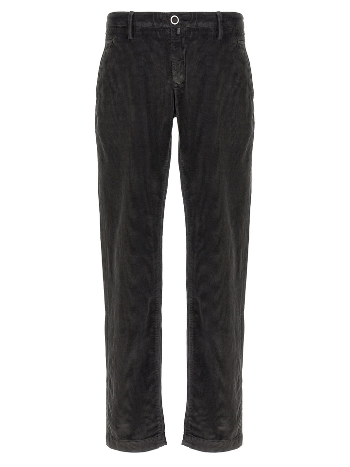 Jacob Cohen Velvet Pants - Gray | b8e4a6bd76187bfac576e34f847a216f89829c9a