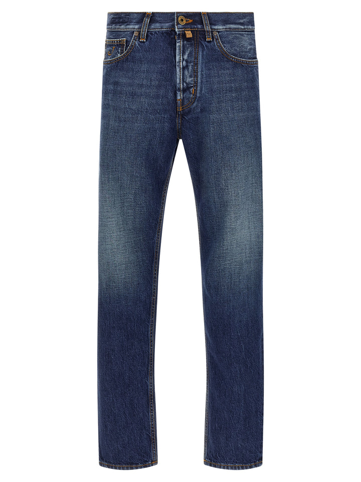 Jacob Cohen Cropped Tapered Jeans - Blue | 6037a6def4a7884f5d97d12007edefd8ec15750b
