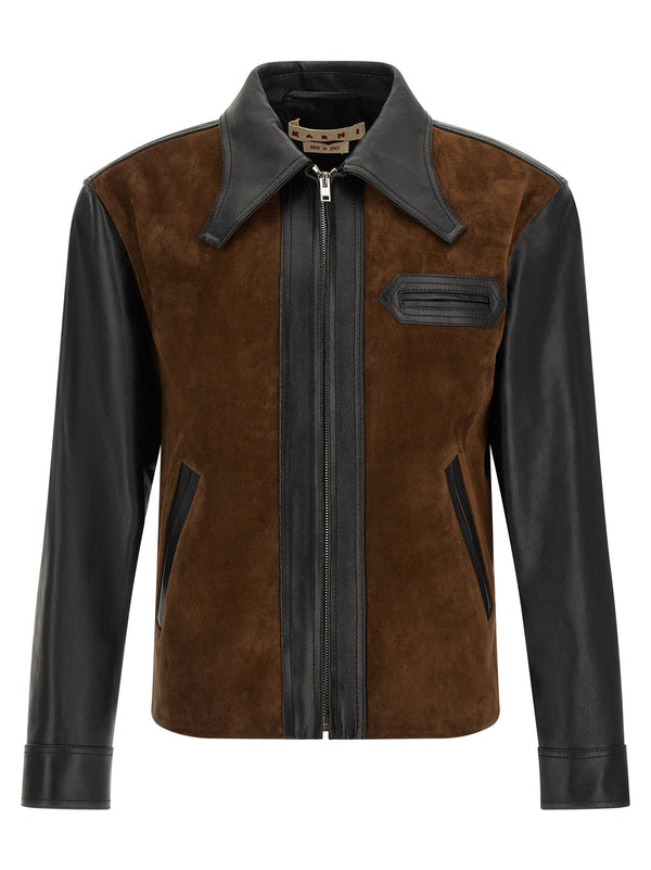 Leather Jacket Puffer Jackets Multicolor