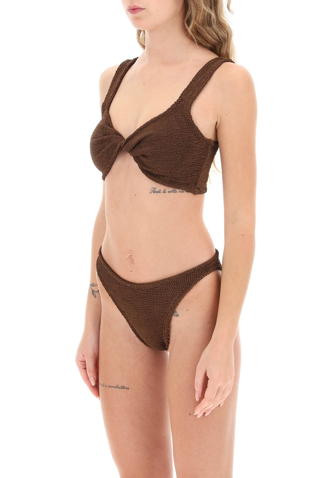 Juno Metallic Effect Bikini Set