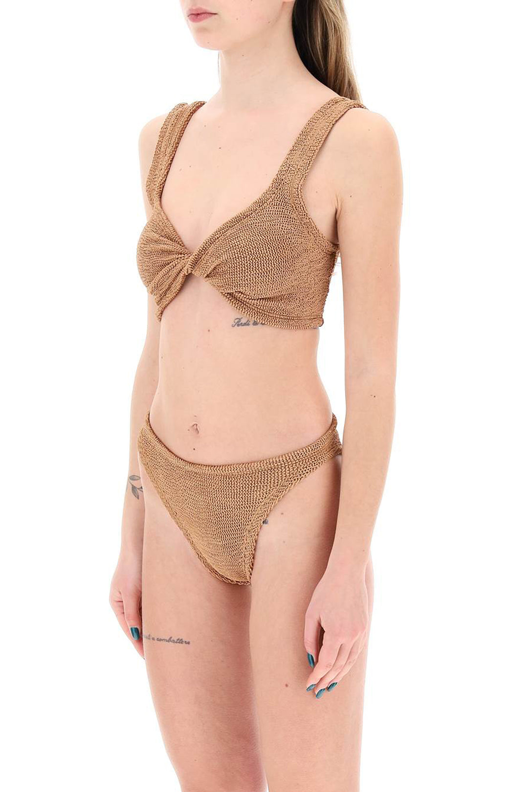 Juno Metallic Effect Bikini Set