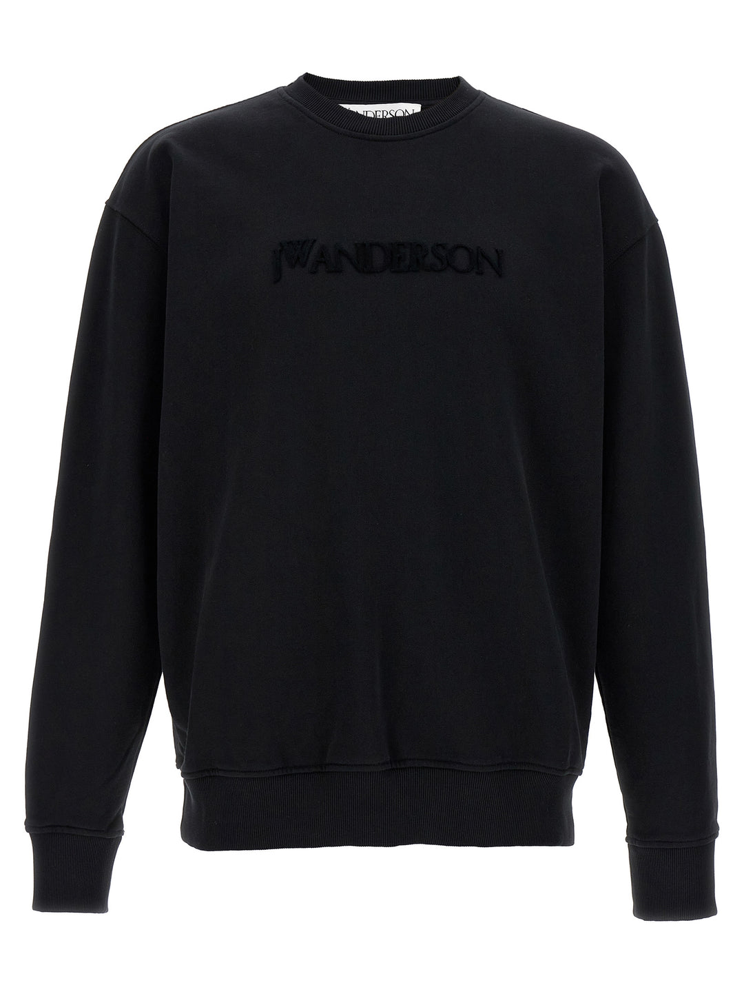 Logo Embroidery Sweatshirt Black