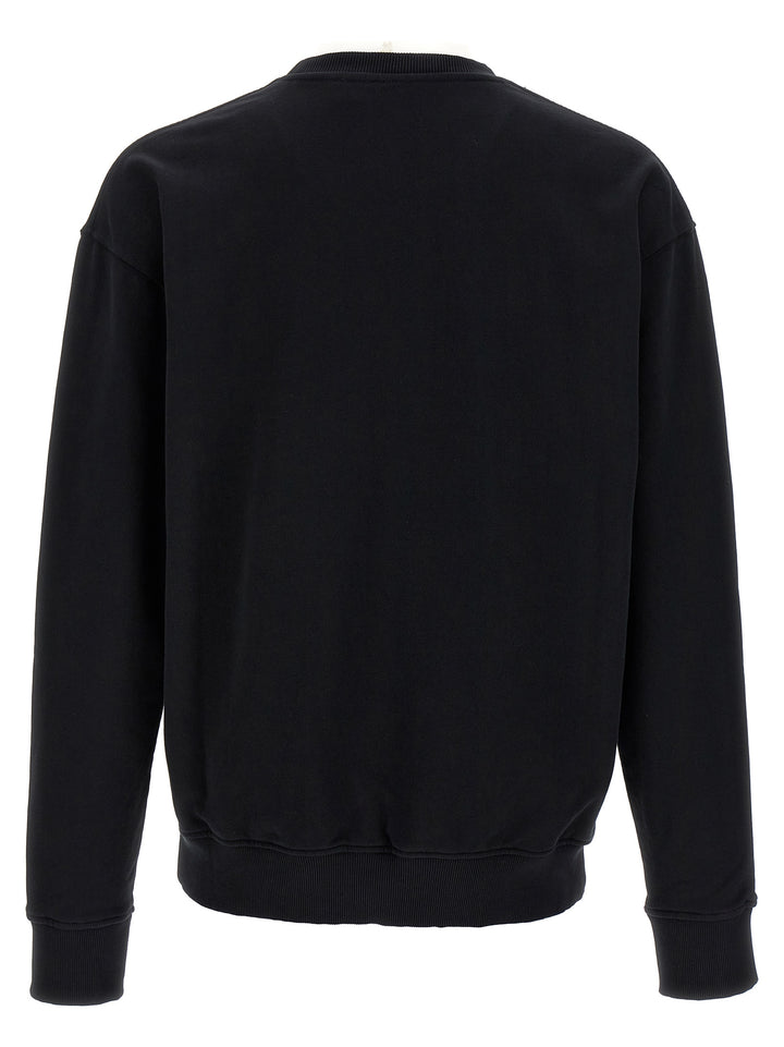 Logo Embroidery Sweatshirt Black