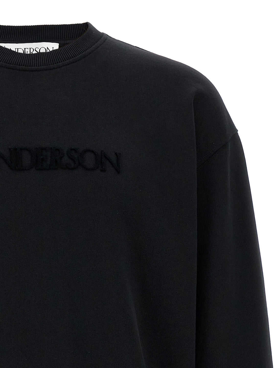 J.W. Anderson Logo Embroidery Sweatshirt - Black | 64d1537305070a6eca35f90624cc8984c9c8e451