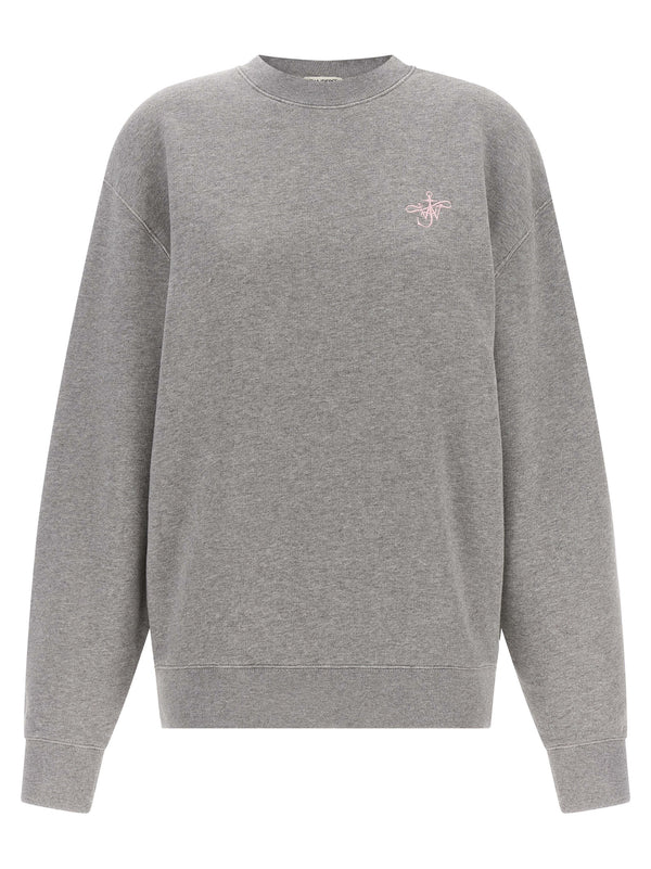 Ribbon Anchor Sweatshirt Gray