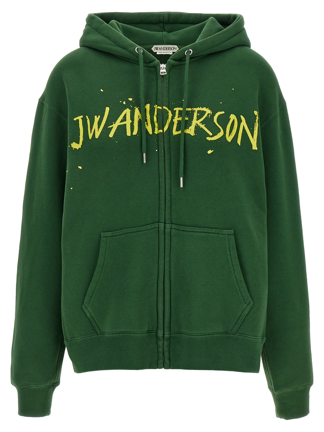 J.W. Anderson Printed Hoodie Sweatshirt - Green | 133e1577d31e24770681f157bac277eb21c670b4