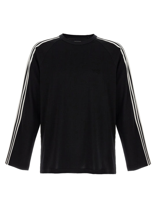Y-3 Long Sleeve Tee 3-Stripes T-Shirt White/Black