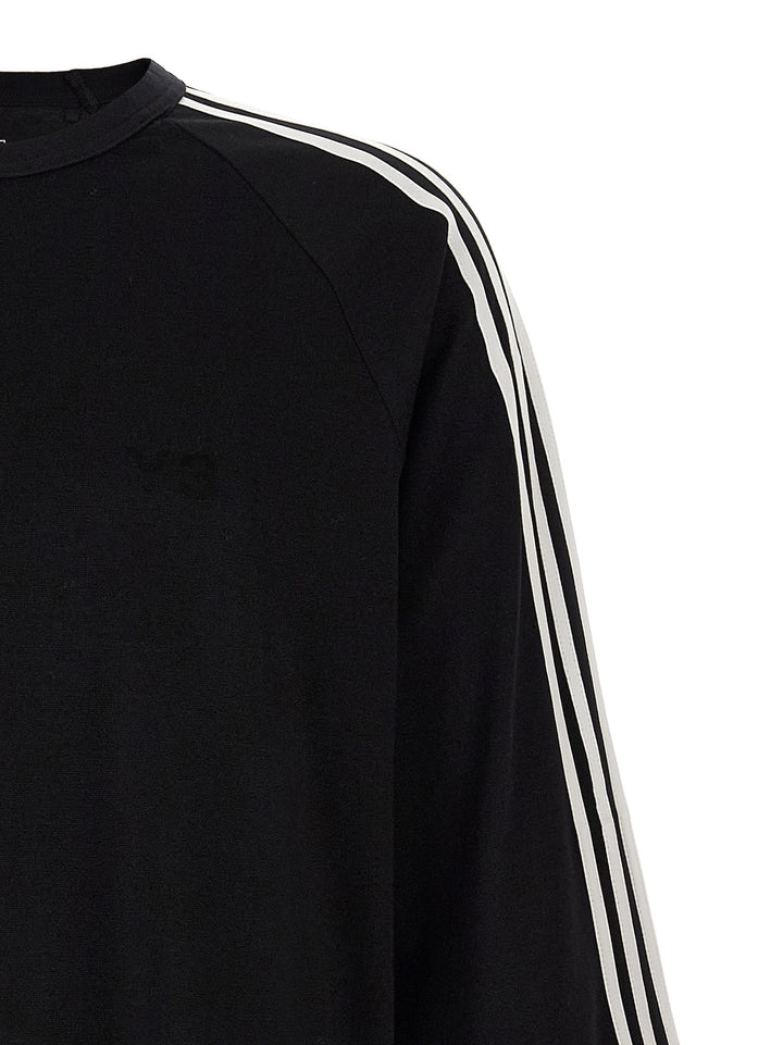 Y-3 Y-3 Long Sleeve Tee 3-Stripes T-shirt - White/Black | b9a5bda94cba4399cf8aac5abc0590857b2cbe7b