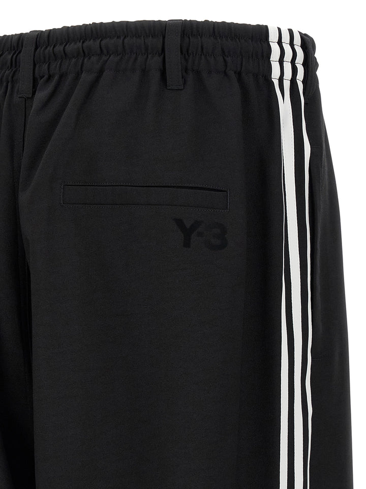 Y-3 Y-3 3-Stripes Pants - White/Black | d7dcef91385e168190de134acd4c9f54a3b4e861