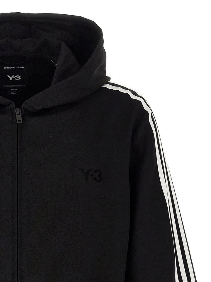 Y-3 Y-3 3-Stripes Sweatshirt - White/Black | fe1d4bbb4508e063804199e6b97ca7bde03353e7