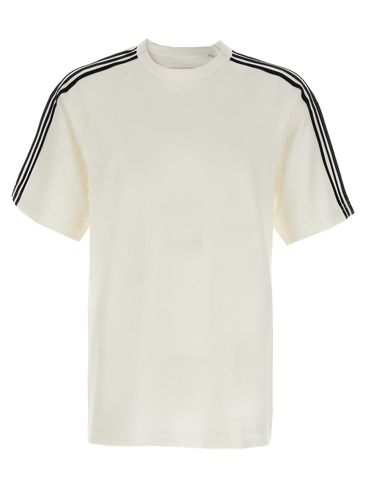 Y-3 Y-3 Short Sleeve Tee 3-Stripes T-shirt - White/Black | 6f6b73c0362cd3e235e4a8de717f9d40f1353025
