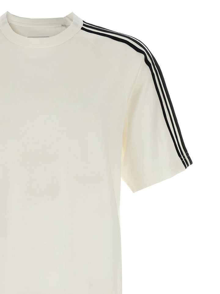 Y-3 Y-3 Short Sleeve Tee 3-Stripes T-shirt - White/Black | 31296566bed09d0edd56650ac0f7536a3282c07b