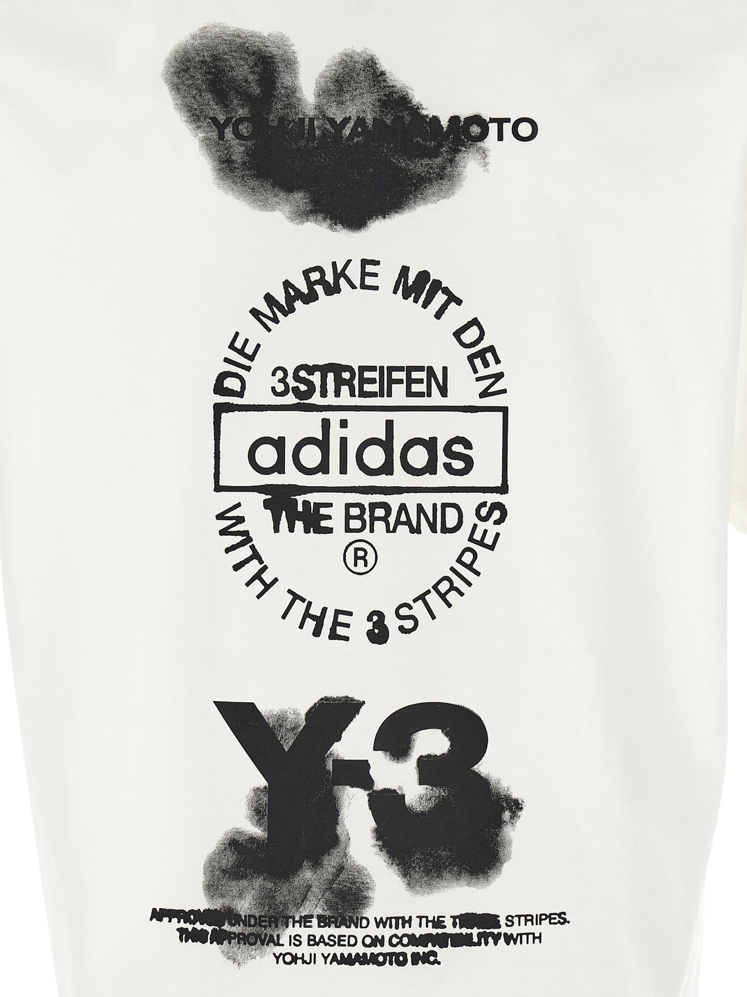 Y-3 Y-3 Graphic T-shirt - White/Black | ab212681a6b1041bf9799c1500e057099fb14637