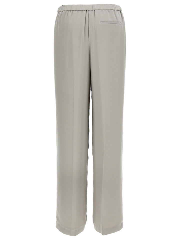 Wide Pull On Pants Gray