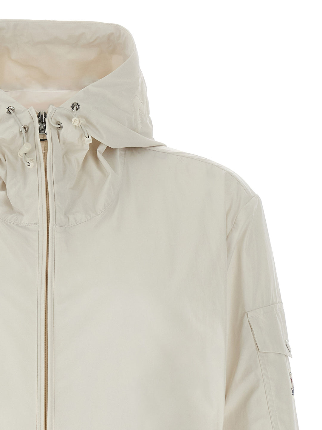 Moncler Sassiere Puffer Jackets - White | 07c25a0c115cdabf022fcafdc83abbfe0cb58885