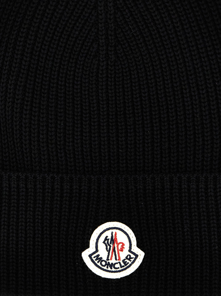 Logo Beanie Hats Black