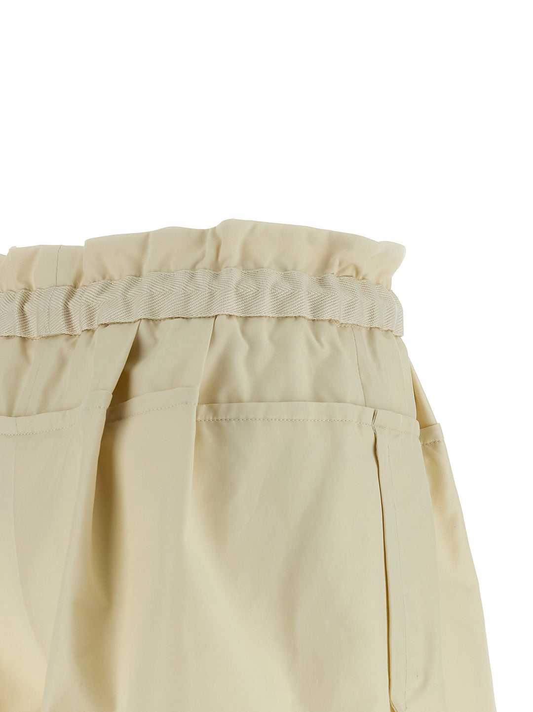 Moncler Short Twill Bermuda and Short - Beige | 5247332a0aaf0b38f6d23fdb59beda7a33449c08