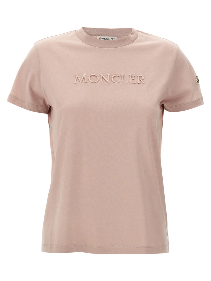 Logo Embroidery T-Shirt Pink