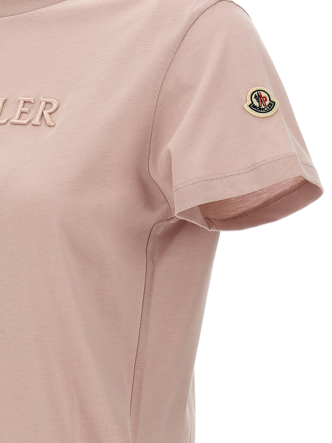 Logo Embroidery T-Shirt Pink