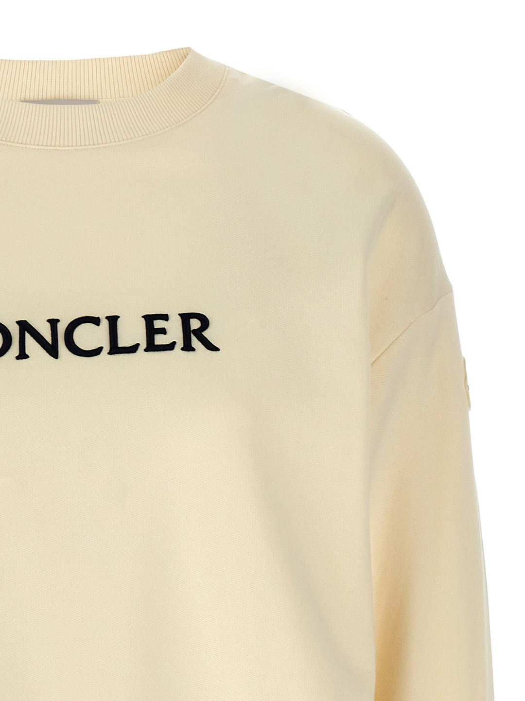 Logo Embroidery Sweatshirt White