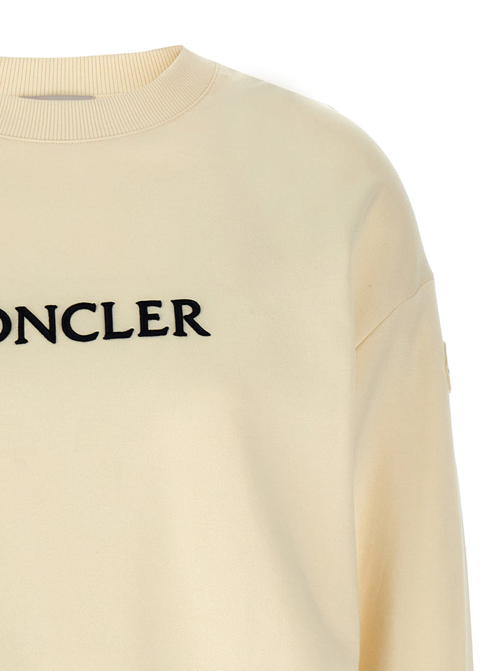 Logo Embroidery Sweatshirt White