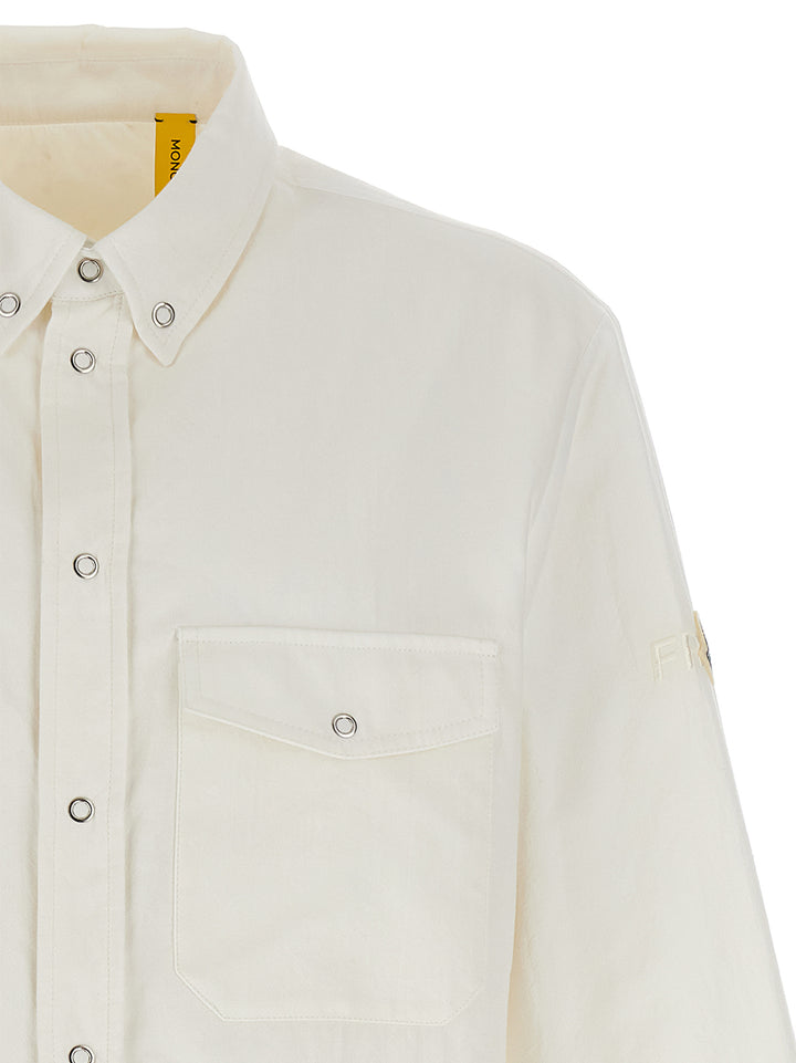 Moncler Genius Overshirt Moncler X Frgmt Shirt and Blouse - White | f7c9dd5860ad3dea25dd9c7ae144aff0a9259b4d