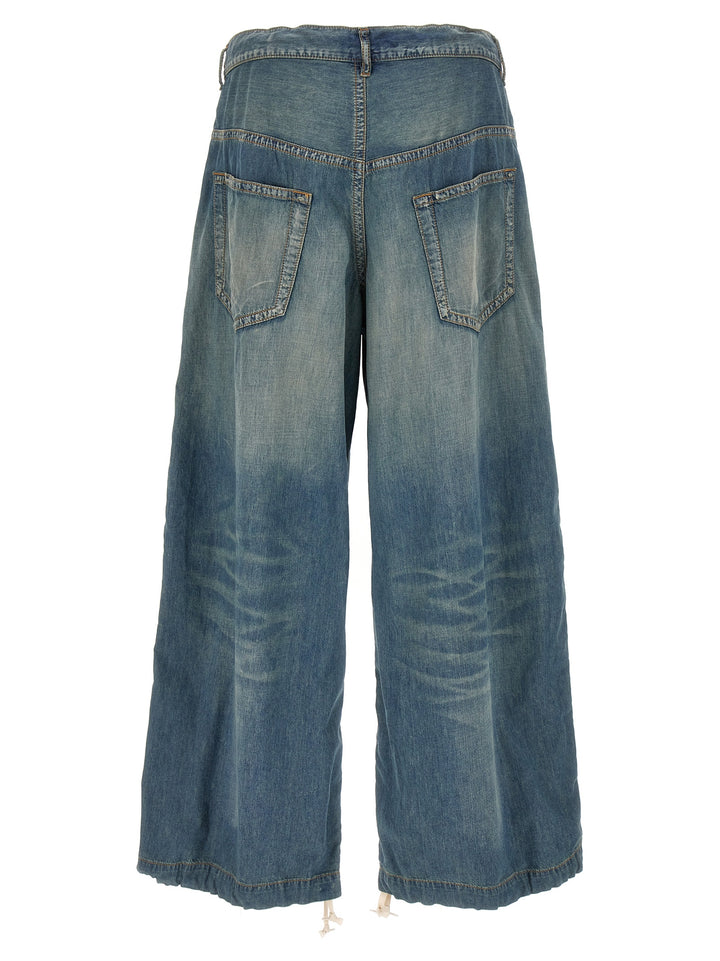 Drawstring Jeans Blue