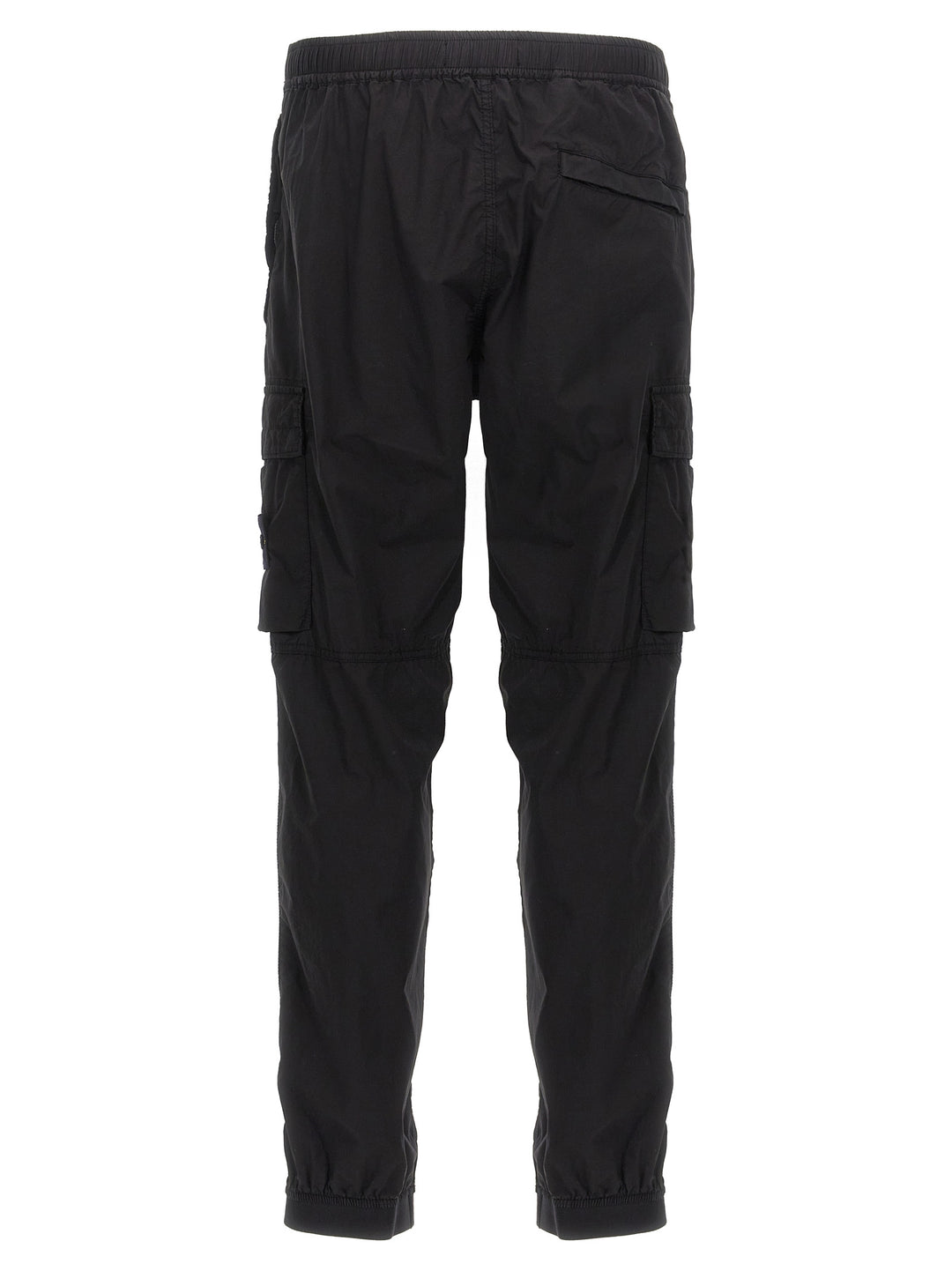 Logo Patch Cargo Pants Black