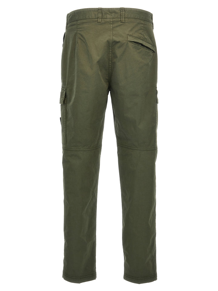 Logo Patch Cargo Pants Green