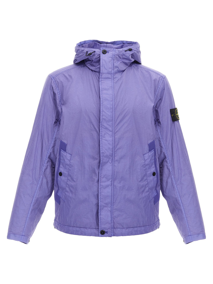 Garment Dyde Crinkle Reps Ny Casual Jackets, Parka Purple