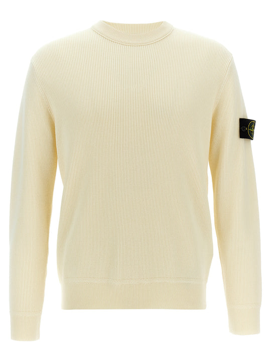 Logo Badge Sweater Sweaters And Cardigans White