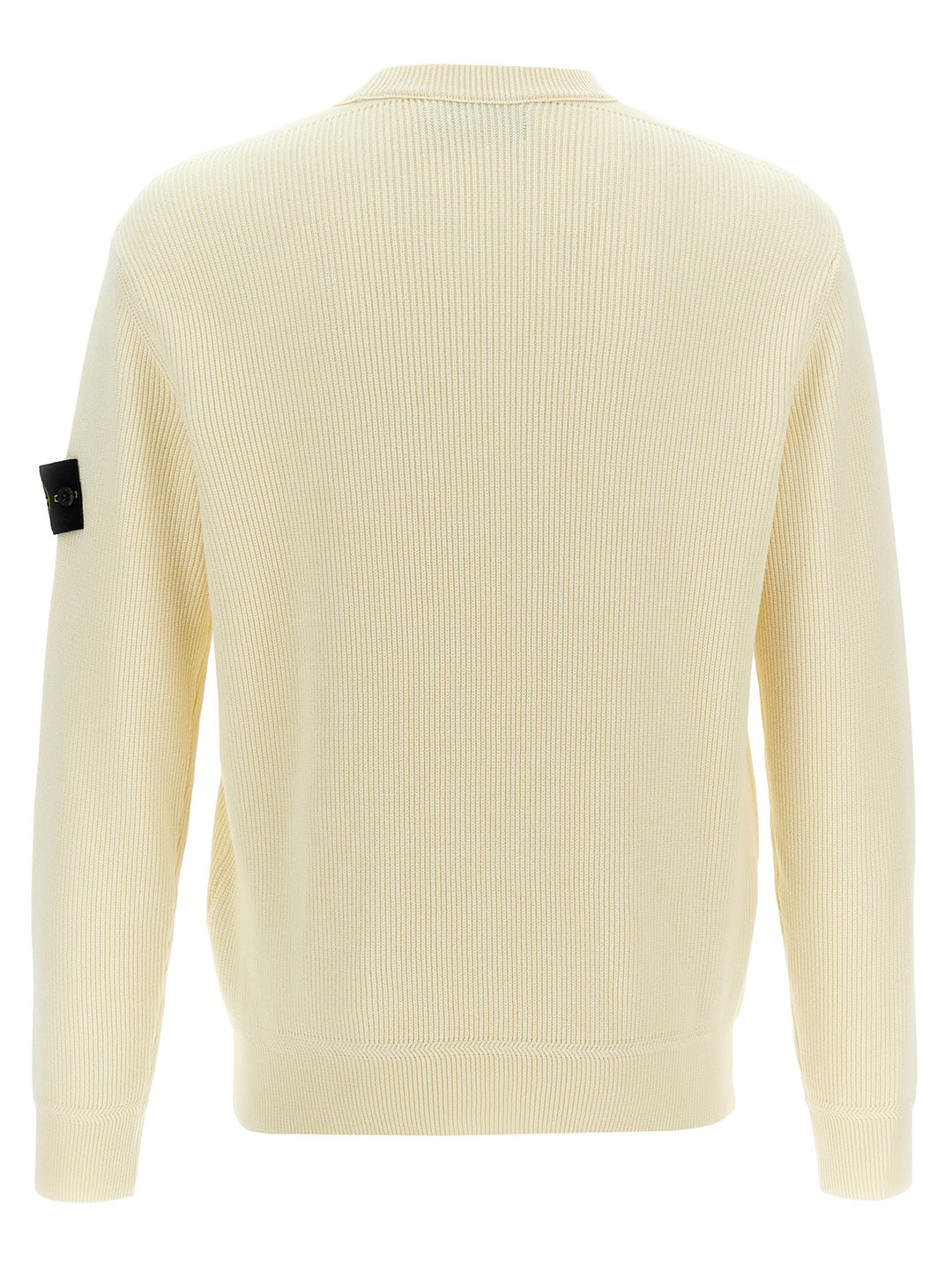Stone Island Logo Badge Sweater Sweaters and Cardigans - White | 786b906b6c7b32cb28400538fb6de10a64810adc