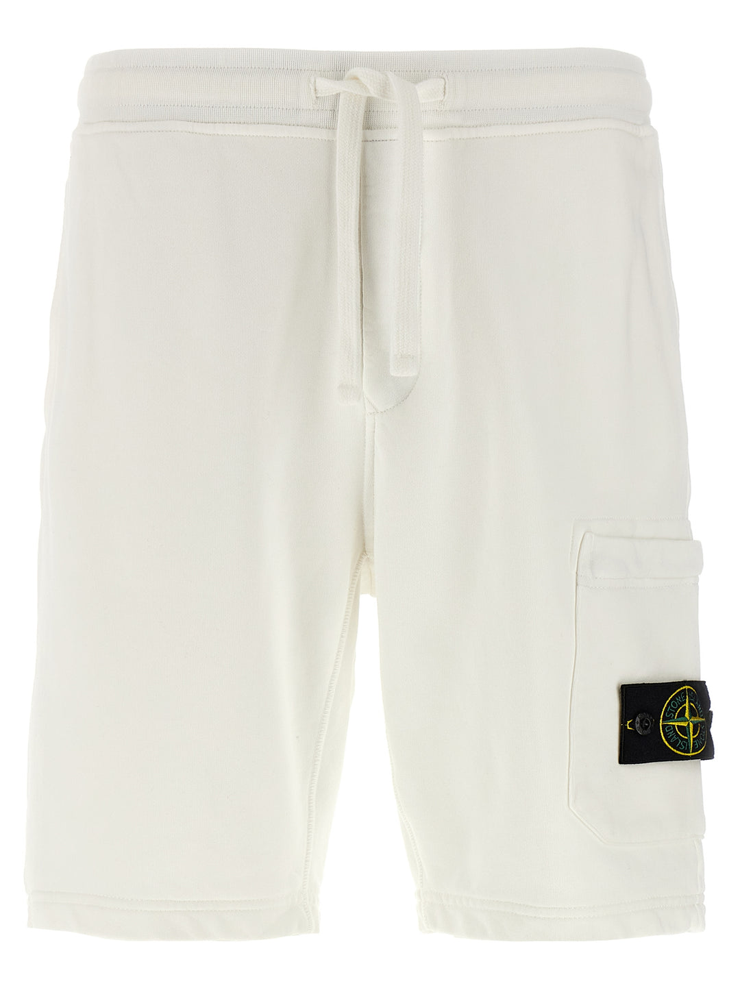 Logo Badge Bermuda Shorts Bermuda, Short White