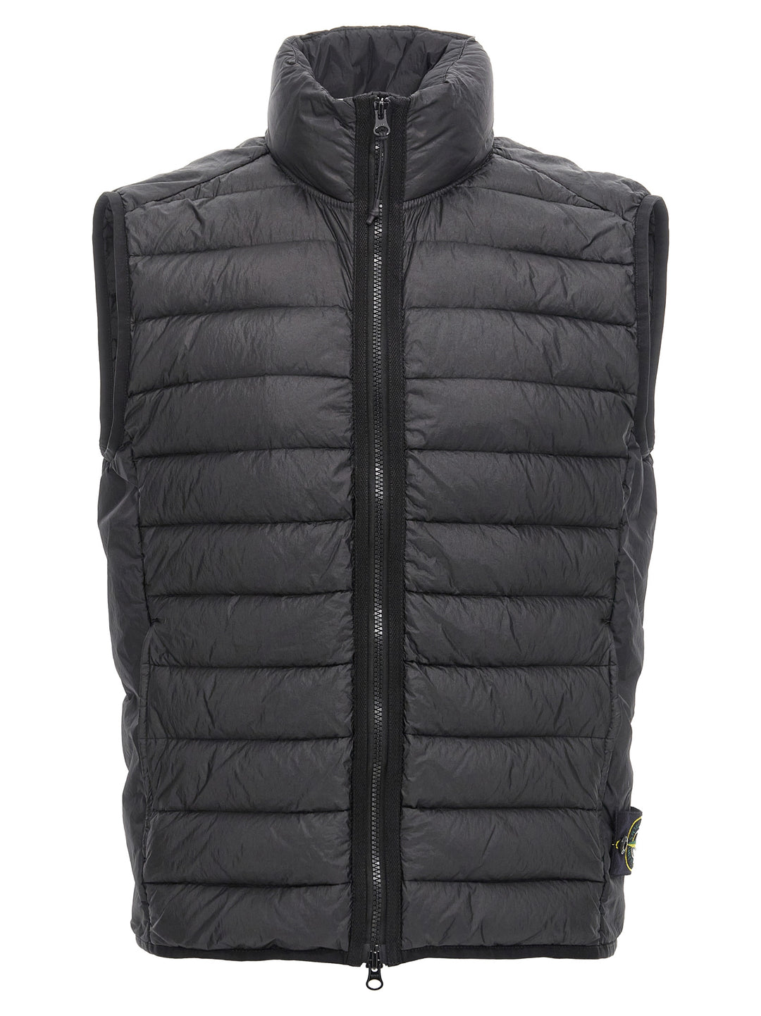 Loom Woven Chambers Nylon Down-Tc Gilet Black