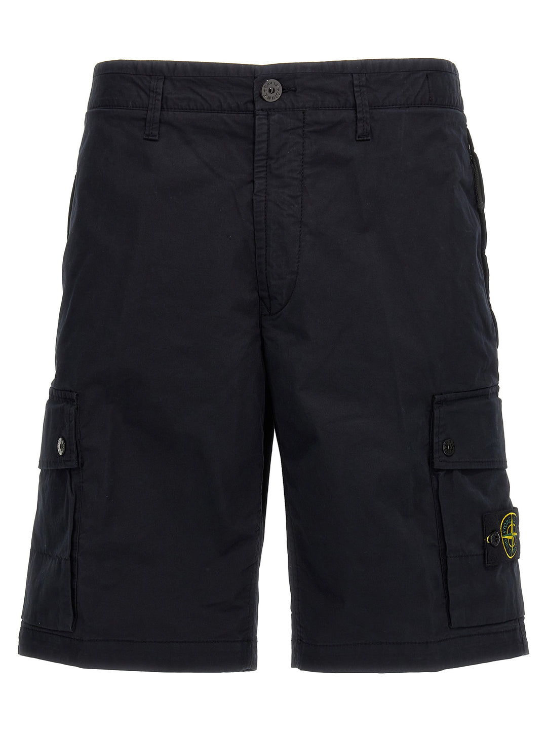 Logo Badge Bermuda Shorts Bermuda, Short Blue