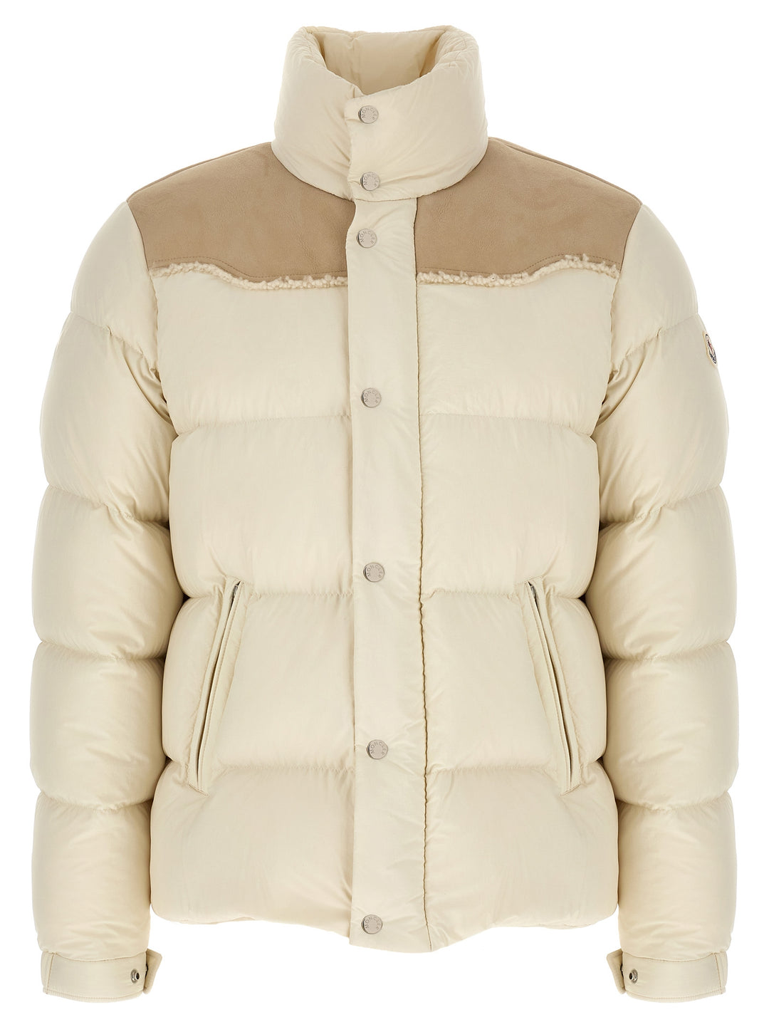 Moncler Verine Puffer Jackets - Beige | ab9f0d742378f3c3f868e1cf7eb14226a155bdbc