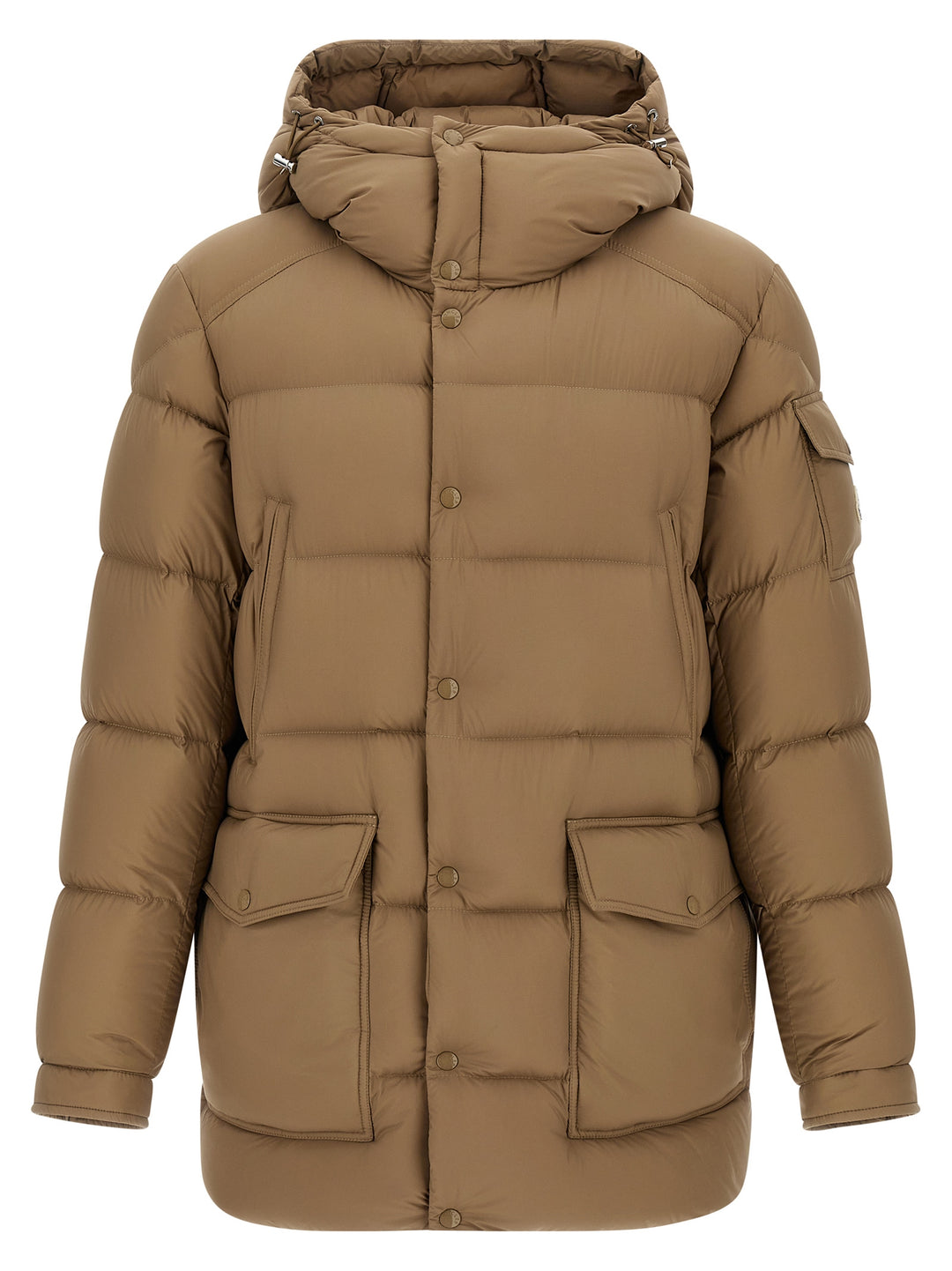 Moncler Bretagne Puffer Jackets - Beige | edf056dc84c69eb8a81e8375975baf7e89c23e42