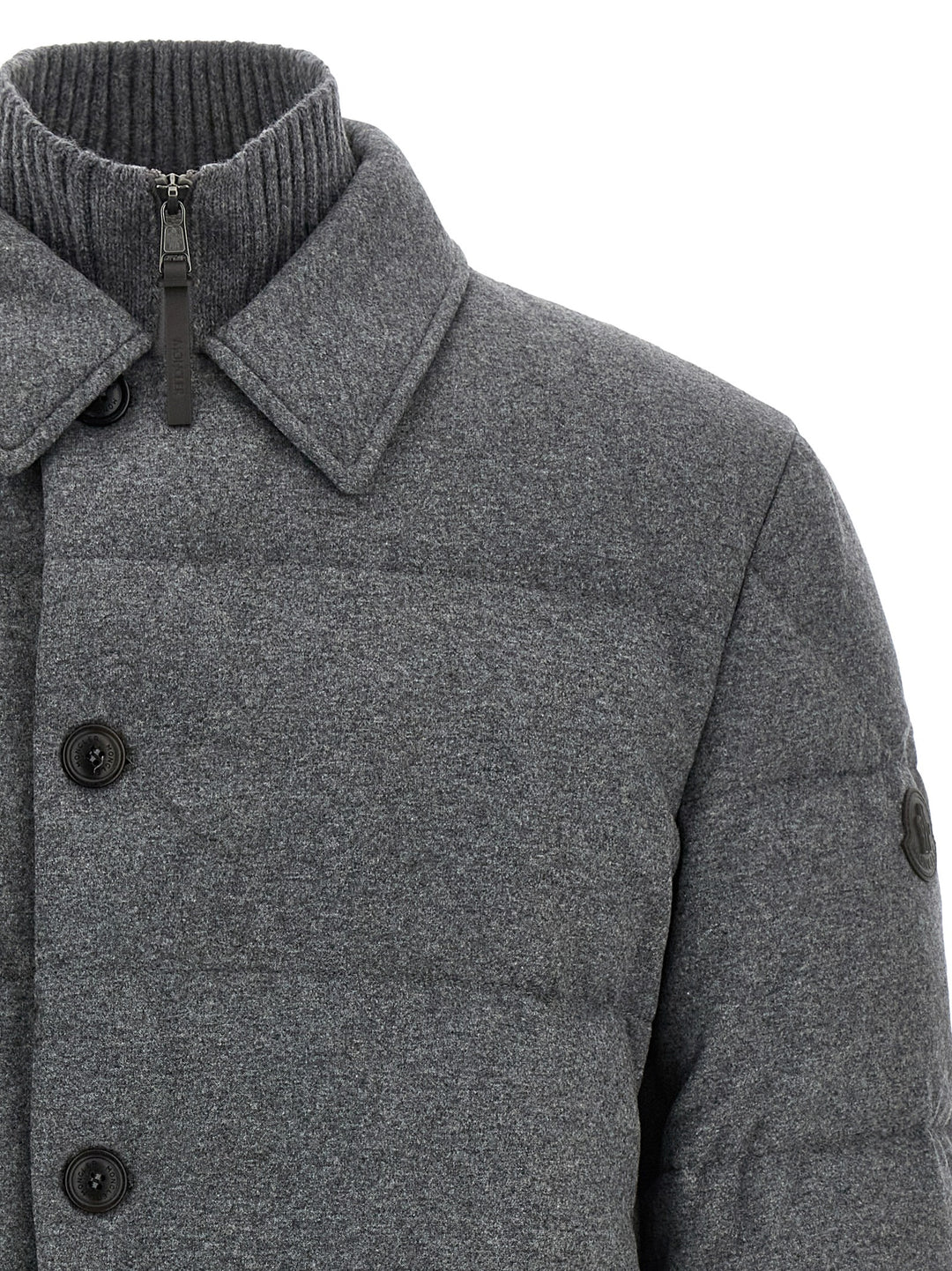 Moncler Pres Puffer Jackets - Gray | e44dd5640871d0eaebd2bcc3cd5bd0dc736b77f6
