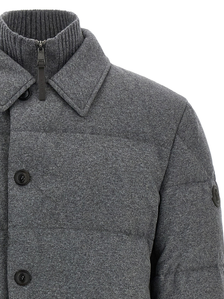 Moncler Pres Puffer Jackets - Gray | e44dd5640871d0eaebd2bcc3cd5bd0dc736b77f6