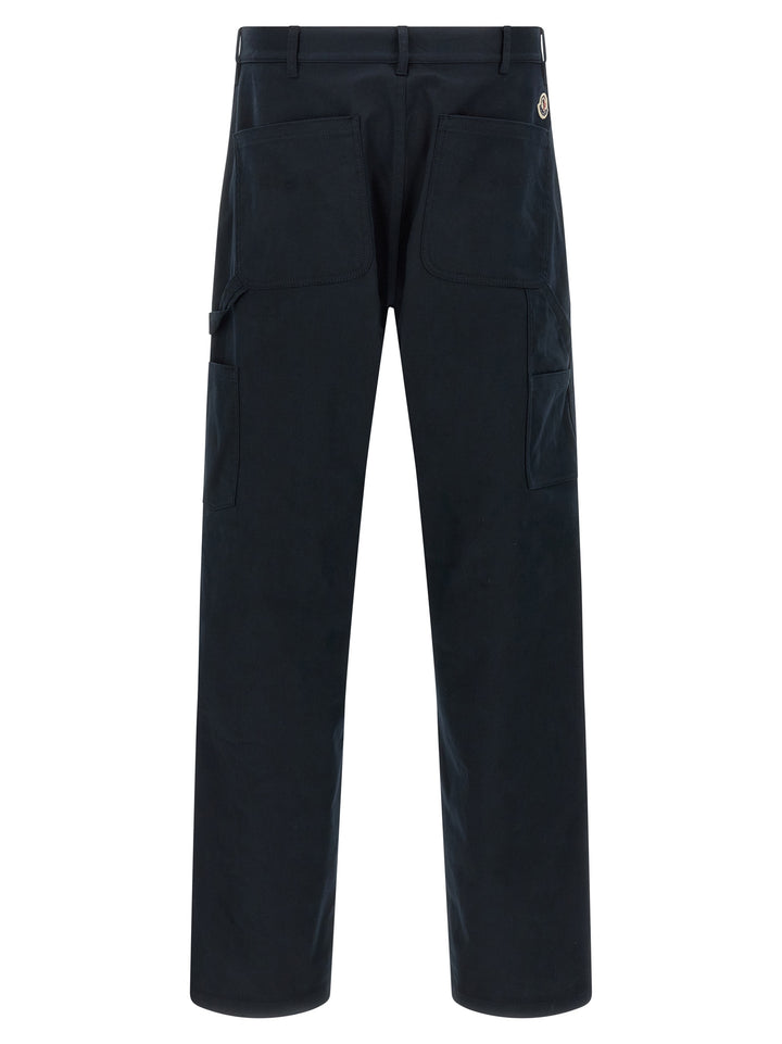 Moncler Cotton Trousers Pants - Blue | 4a3bd5936e7f65e01512fde140abfa00cd0c726b