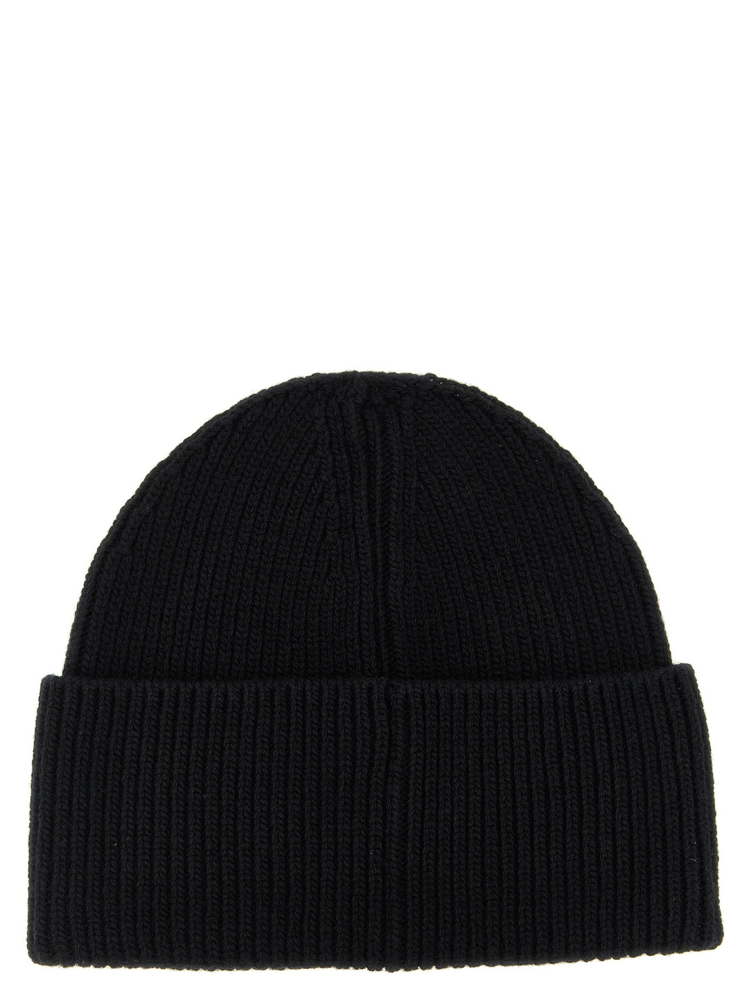 Moncler Logo Patch Beanie Hats - Black | 620c551aa19a152e2f24ae7bf2e4bc8ee8bbad05