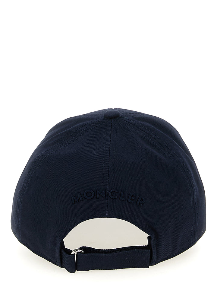 Moncler Logo Patch Cap Hats - Blue | f213b4d4c79bf261daf3f3ab453ba7cef9fc38b5