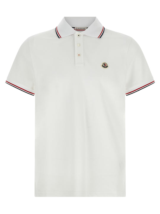 Piqué Cotton Shirt Polo White