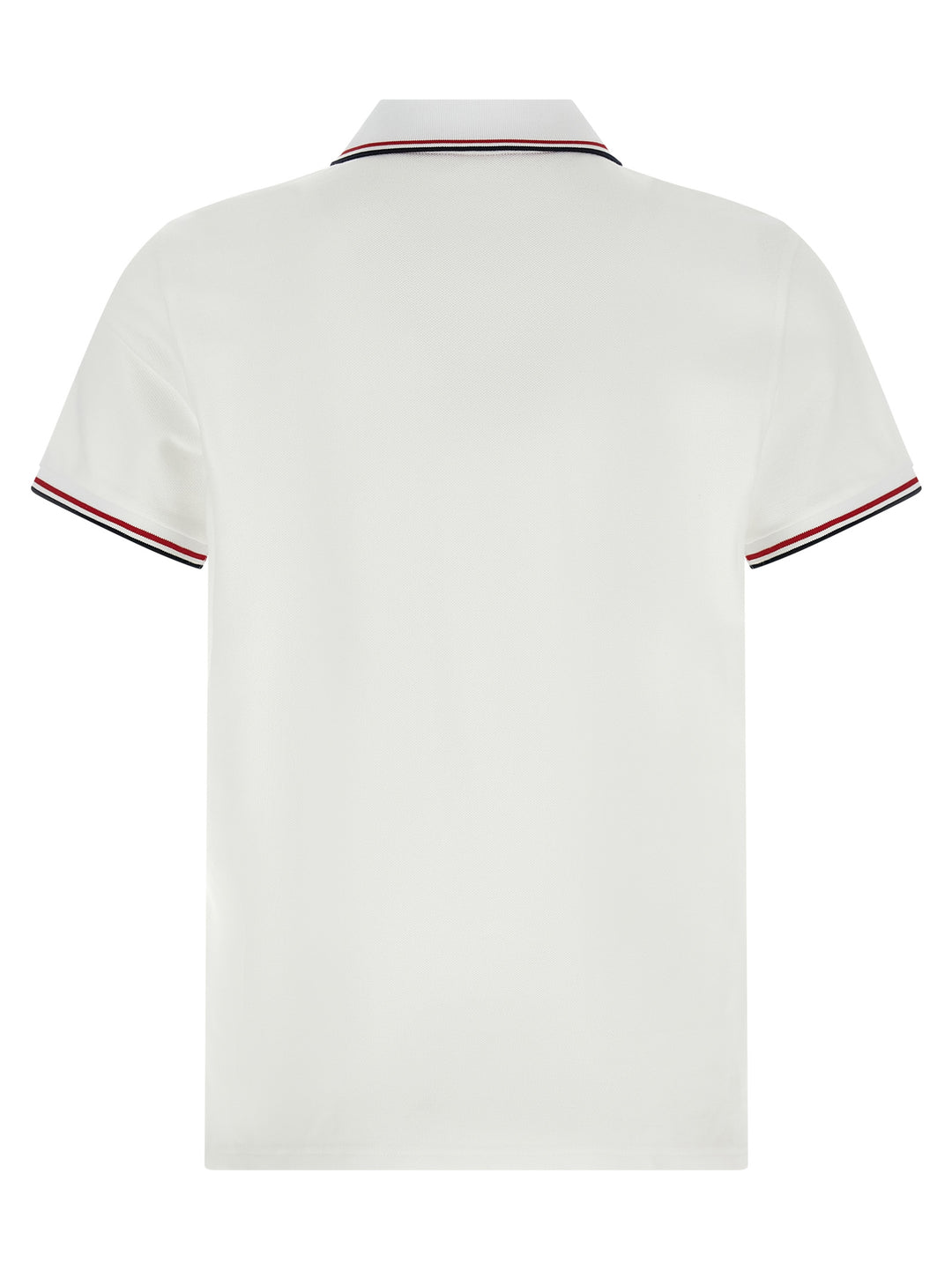Moncler Piqué Cotton  Shirt Polo - White | 981bb46f299b34772a8418e90f9cd6a6fe97b1cd