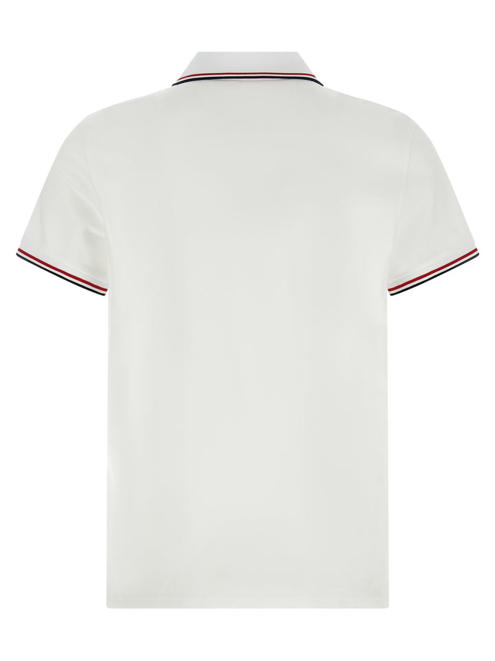Moncler Piqué Cotton  Shirt Polo - White | 981bb46f299b34772a8418e90f9cd6a6fe97b1cd